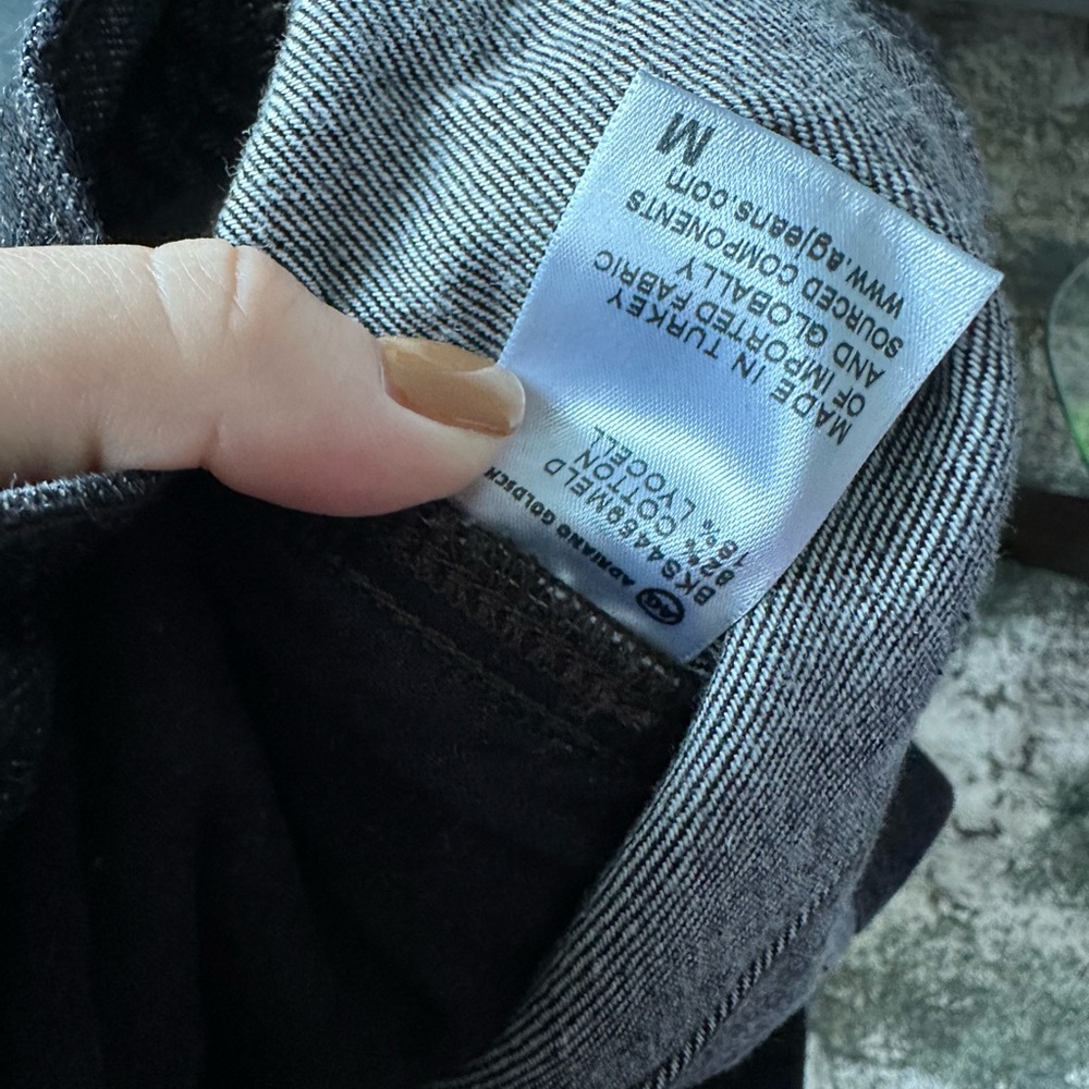 AG Jeans Denim Mock Neck Jacket Size Medium - Picture 5 of 7